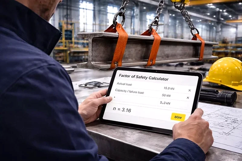 Illustrative image of Factor of safety (FS) calculation in Chandler